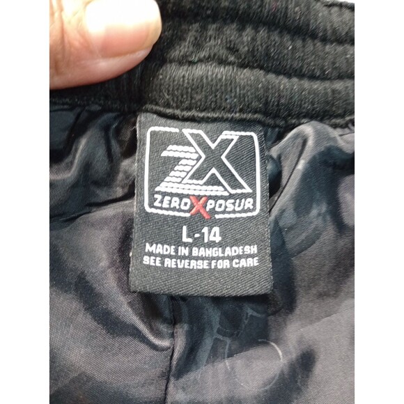 ZEROXPOSUR WOMEN'S PLUSH FLEECE LINED BLACK SNOW PANTS SIZE Large 14 - Picture 6 of 9
